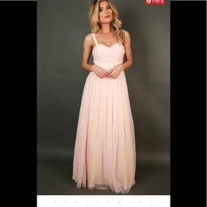 Blush Pink Bridesmaid/Formal dress